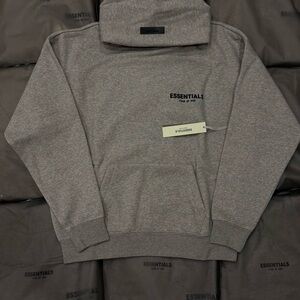Fear of God Essentials Dark Oatmeal Hoodie